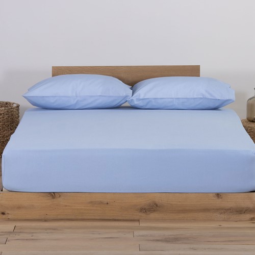 Σεντόνι Μακό Nef-Nef King Size Jersey 180X200+30 Sky