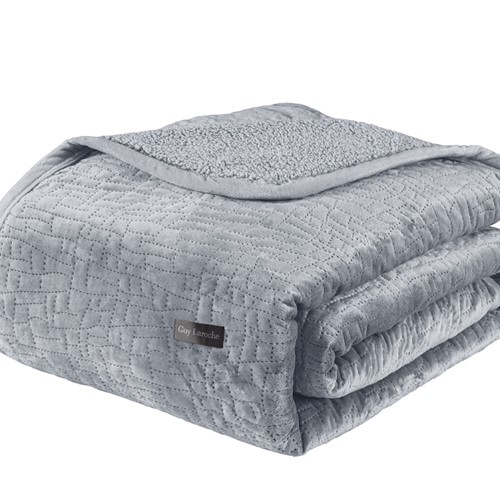 Κουβέρτα Μονή Guy Laroche (Σετ) Bolzano 160X220 Silver