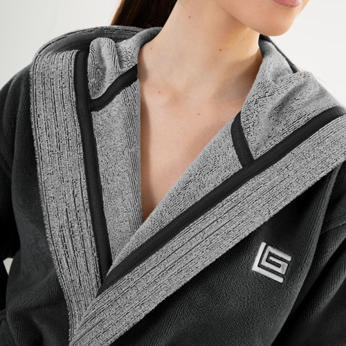 Μπουρνούζι Guy Laroche Monogram Black Medium