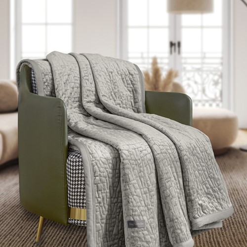 Ριχτάρι Πολυθρόνας Guy Laroche Bolzano Vison 130X170 + Mαξιλάρι 40X40+2.5 χωρίς γέμιση