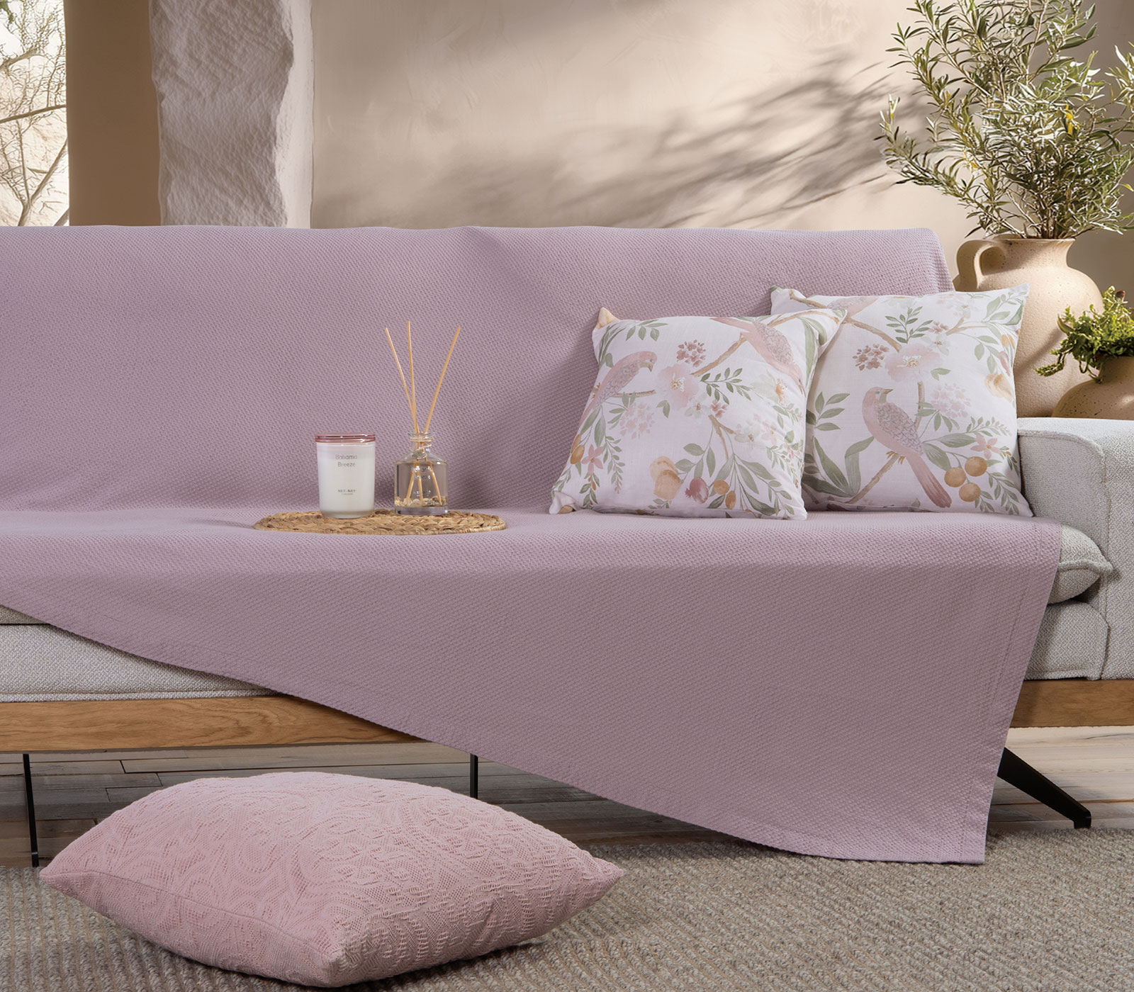 Ριχτάρι Πολυθρόνας Nef-Nef Homeware Betty 26 180X180 Lilac
