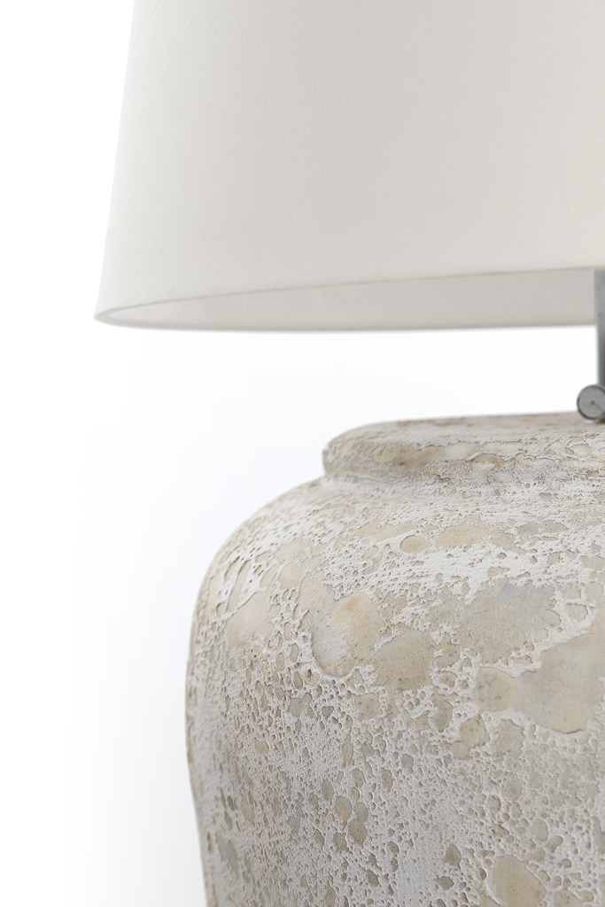 Κεραμικό Επιτραπέζιο Φωτιστικό Zimp White Classic (40x40x45) Soulworks