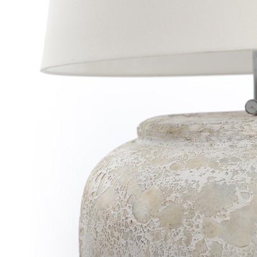 Κεραμικό Επιτραπέζιο Φωτιστικό Zimp White Classic (40x40x45) Soulworks