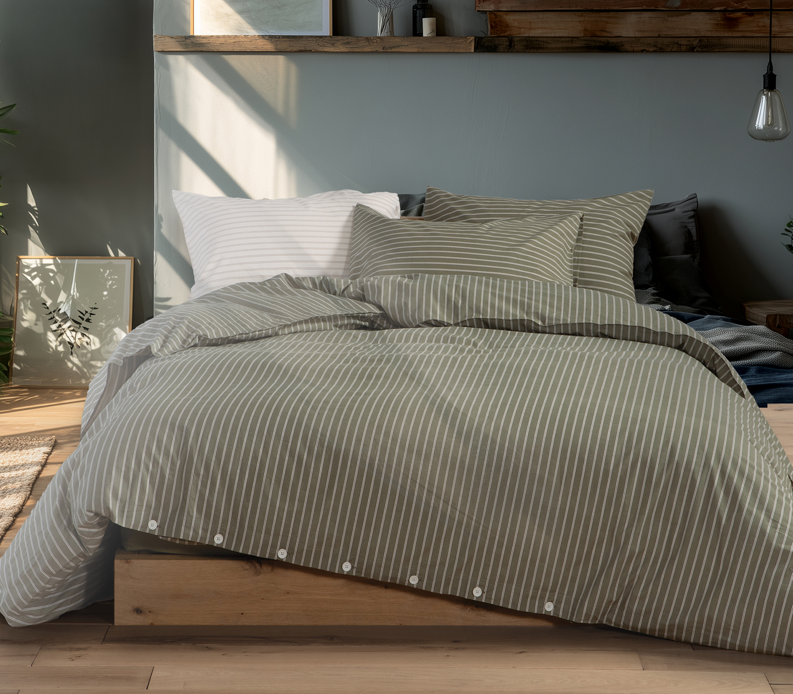 Σεντόνια Υπέρδιπλα Nef-Nef Homeware (Σετ) Nautica-Nau Coast 240x270 Green