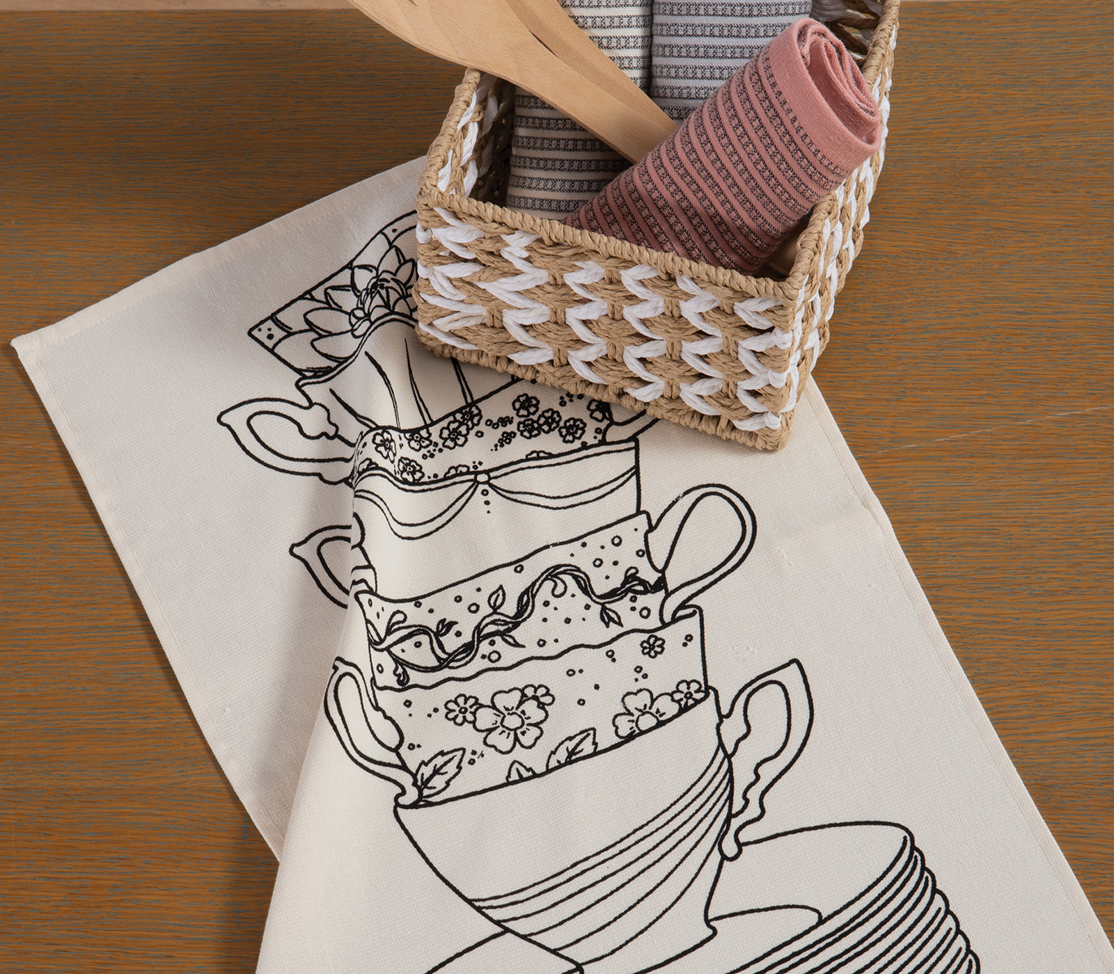 Ποτηρόπανο Nef-Nef Homeware My Cup Of Tea 40x60 Ecru