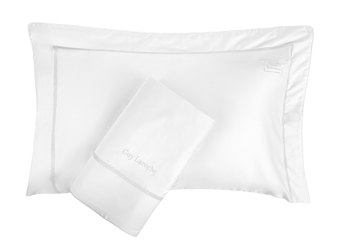 Σεντόνια King Size Guy Laroche (Σετ) Elite White/White 270X280