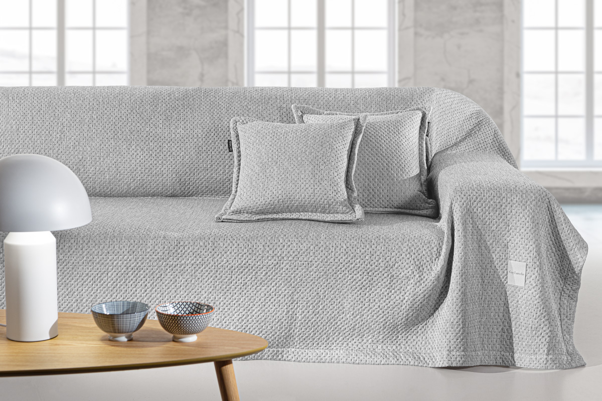 Ριχτάρι Πολυθρόνας Guy Laroche Cooling Silver 170X150 + Μαξιλάρι 40X40+3 