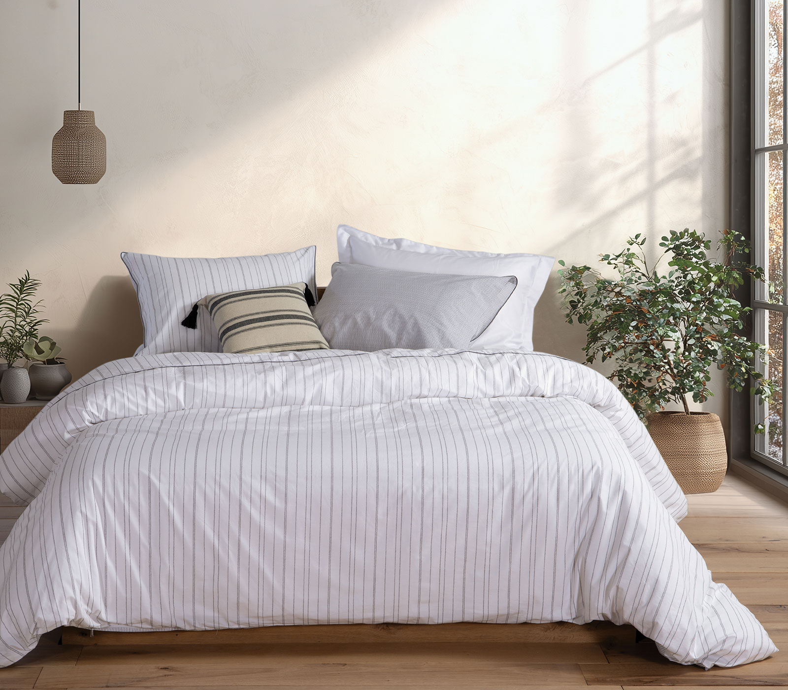 Σεντόνια Υπέρδιπλα Nef-Nef Homeware (Σετ) Optimal 240x270 White 