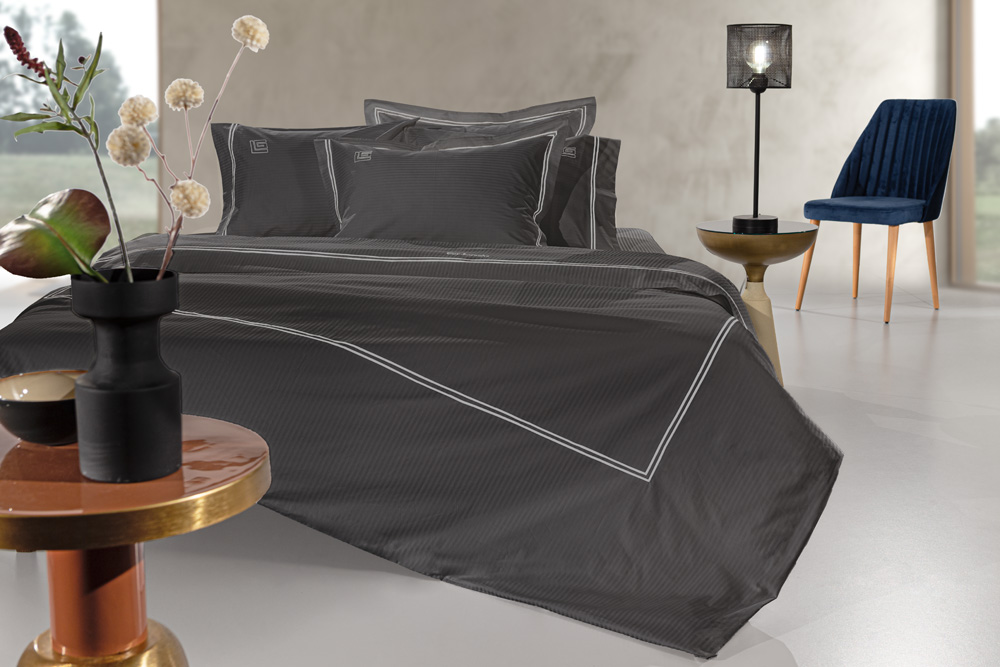 Σεντόνια King Size Guy Laroche (Σετ) Nice Anthracite-Silver 270X280 