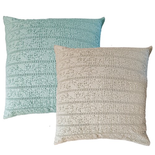 Διακοσμητική Μαξιλαροθήκη Nef-Nef Homeware Starige 50x50 White