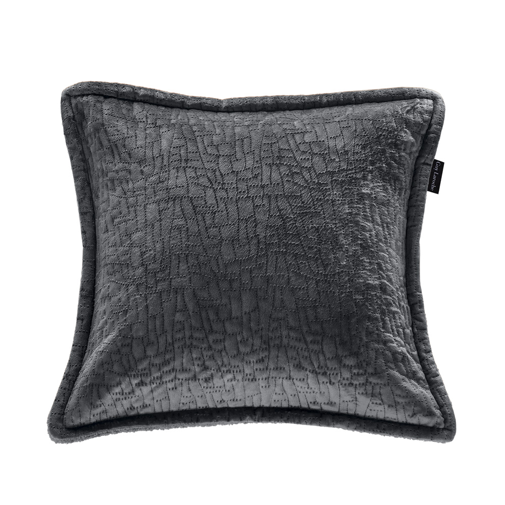 Ριχτάρι Πολυθρόνας Guy Laroche Bolzano Anthracite 130X170 + Mαξιλάρι 40X40+2.5 χωρίς γέμιση