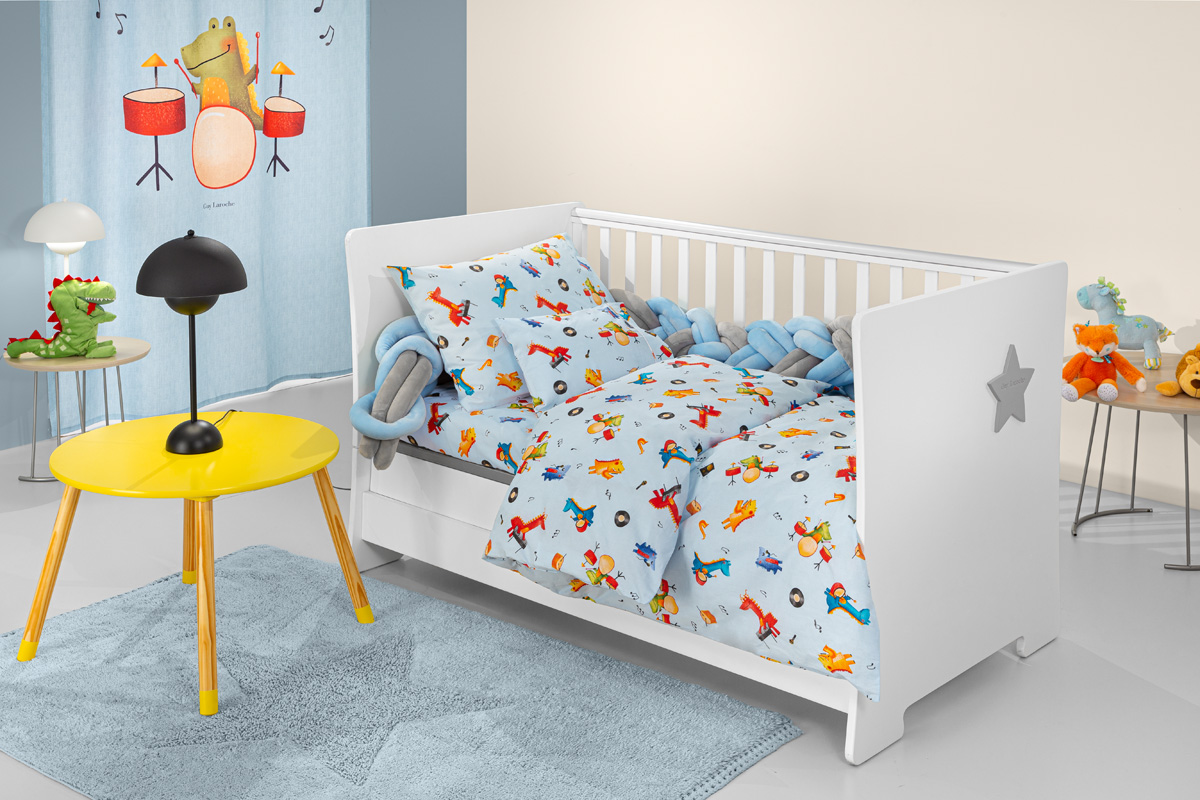 Βρεφικά Σεντόνια Guy Laroche Band Sky 115X170