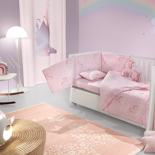 Βρεφικό Σετ Saint Clair Pinto Pink (Παπλωματοθήκη-Μαξιλαροθήκη-Πάντα)