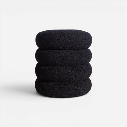 Μπουκλέ Σκαμπό Nef-Nef Homeware Stool 35X40 Black