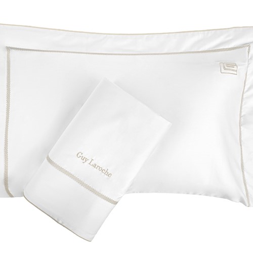 Σεντόνια King Size Guy Laroche (Σετ) Elite White/Beige 270X280