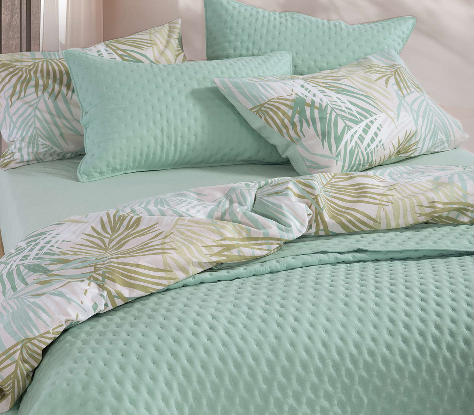 Ζεύγος Μαξιλαροθήκες Nef-Nef Homeware  Valia 52x72 Green