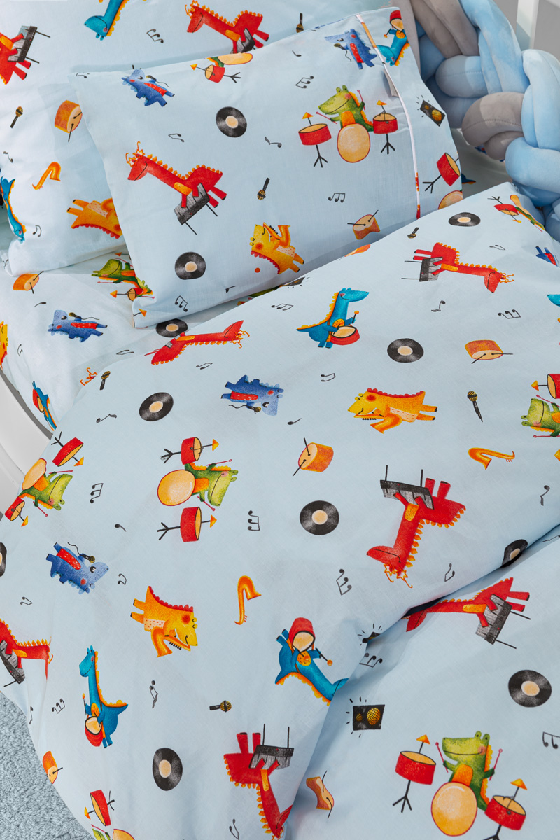 Βρεφικά Σεντόνια Guy Laroche Band Sky 115X170