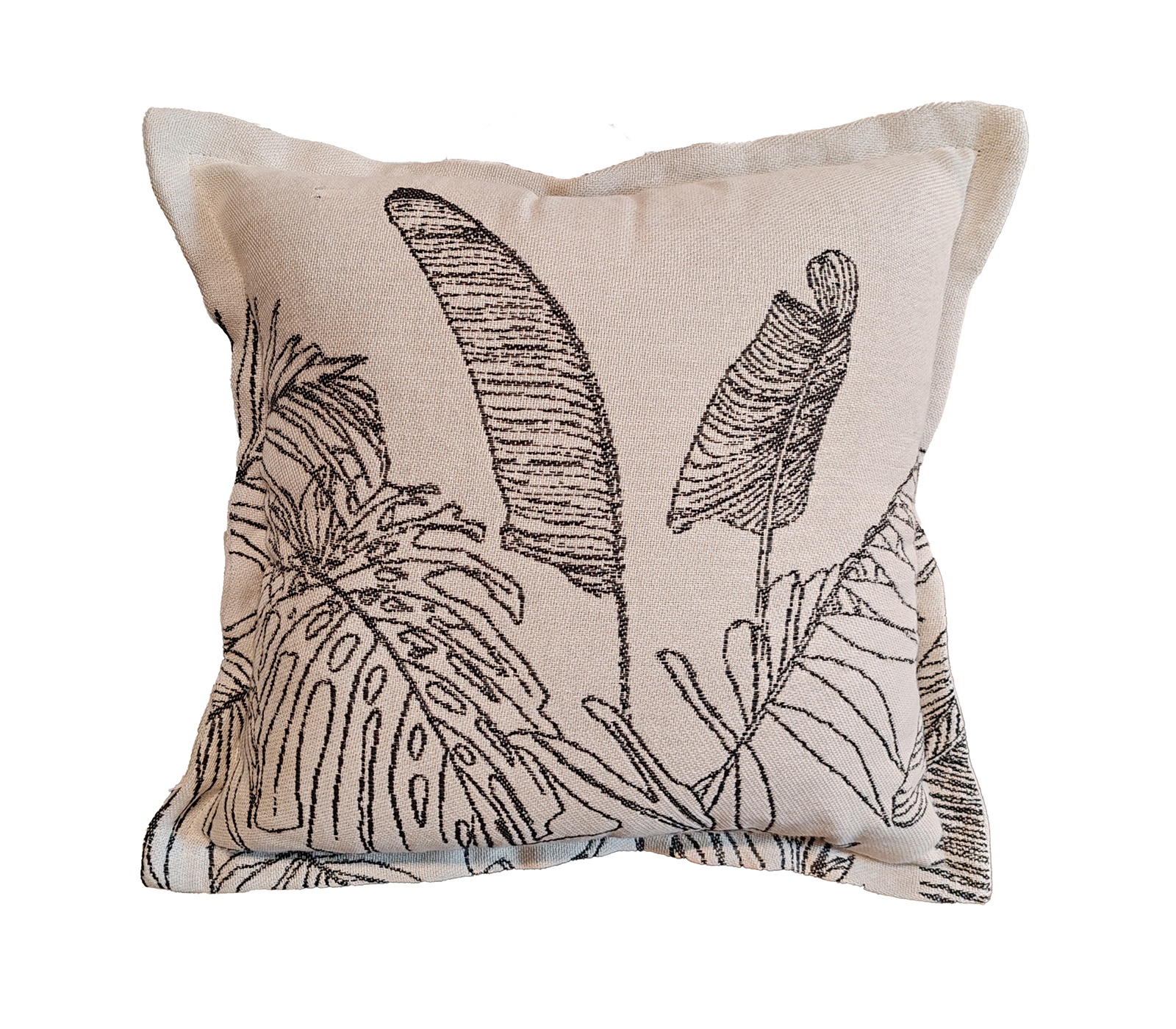 Διακοσμητικό Μαξιλάρι Nef-Nef Homeware Grow Deco 50X50 Ecru/Black