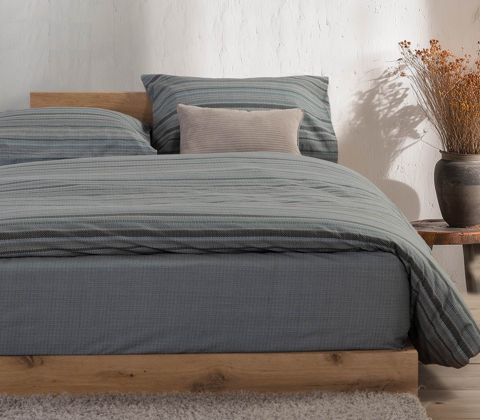 Σεντόνια Διπλά Nef-Nef Homeware Degree 200Χ270 Green 