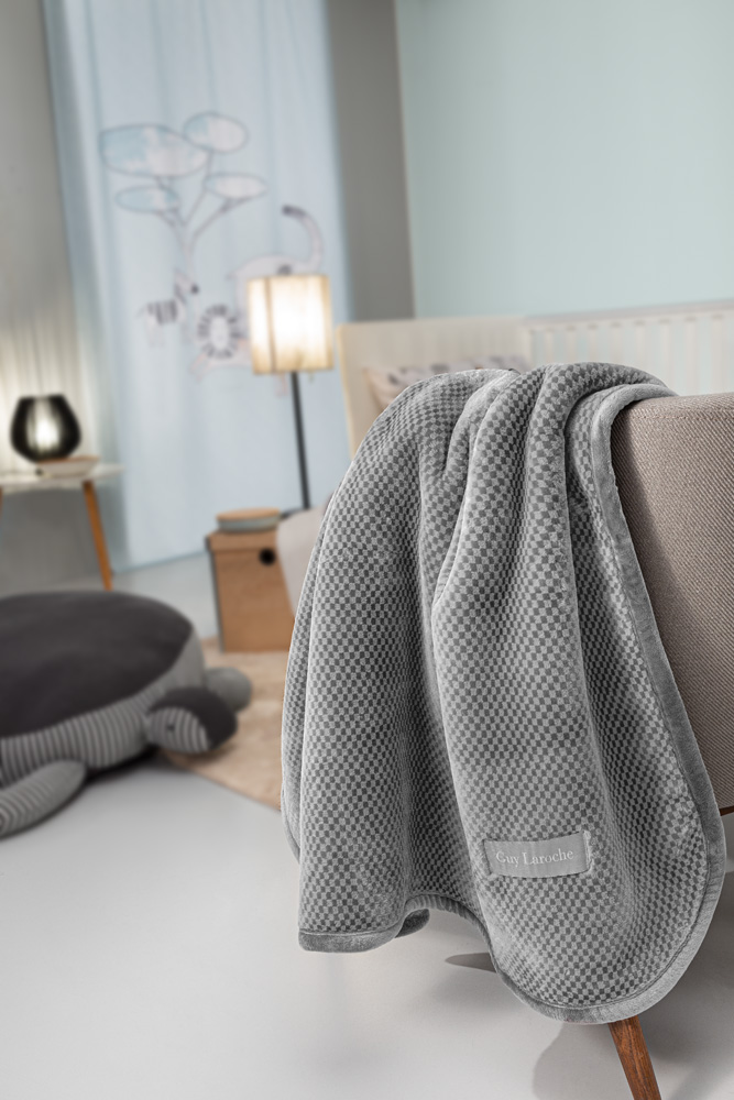 Κουβέρτα Κούνιας Guy Laroche Cheval 110x140 Silver 