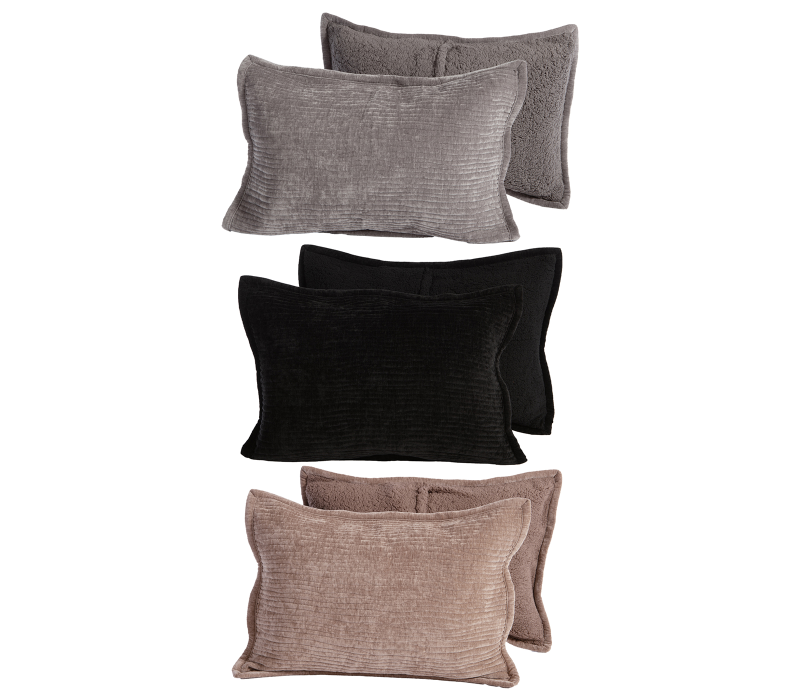 Μαξιλαροθήκη Nef-Nef Homeware (Σετ) Elements-Brave 52x72 Mocca