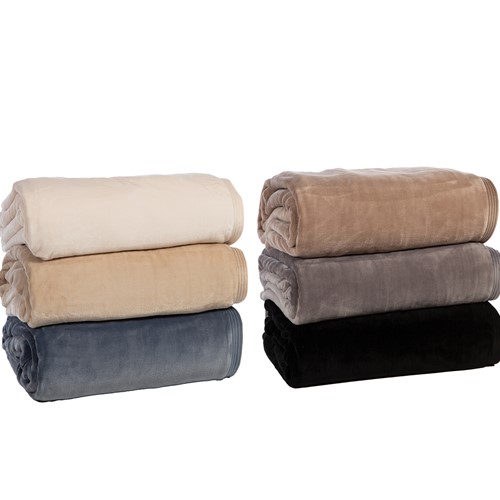 Κουβέρτα Υπέρδιπλη Nef-Nef Homeware Velosso 24 230x240 Black