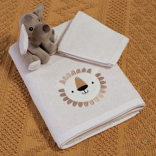 Βρεφικές Πετσέτες Nef-Nef Homeware (2ΤΜΧ) Jungle in Motion Ecru