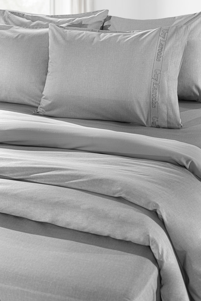Σεντόνι Yπέρδιπλο Μεμονωμένο Guy Laroche Color Plus Silver 240X270
