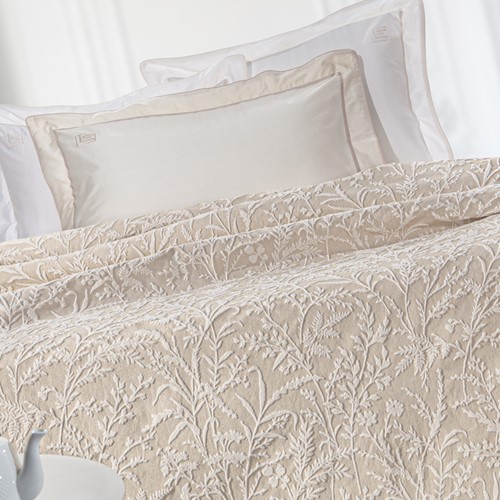 Κουβερλί King Size Guy Laroche Bouquet Natural 260X250 (Διπλής Όψης)