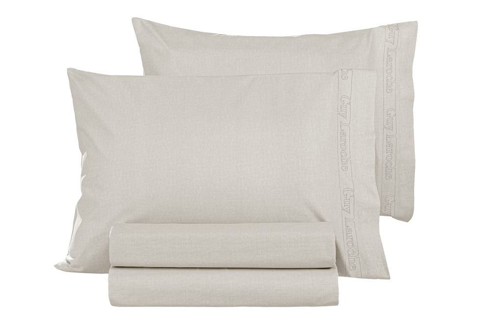 Ζεύγος Μαξιλαροθήκες Guy Laroche  Color Plus 50x70 Ivory 