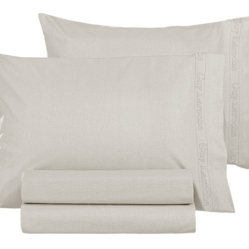 Ζεύγος Μαξιλαροθήκες Guy Laroche Color Plus 50x70 Ivory