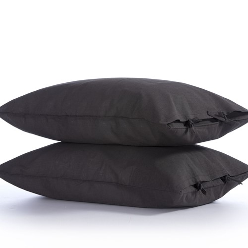 Σεντόνι Μονό Nef-Nef Λινό Cotton Linen 170X270 Anthracite