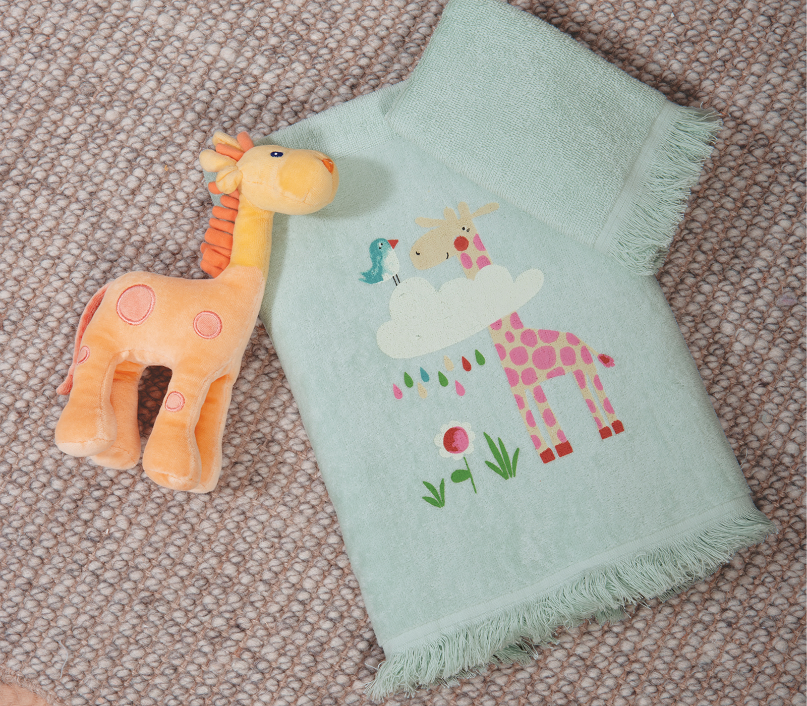 Παιδικές Πετσέτες Nef-Nef Homeware (Σετ)  Sky Is A Zoo Mint