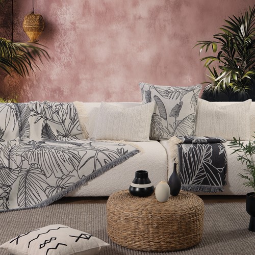 Διακοσμητικό Ριχτάρι Πολυθρόνας Nef-Nef Homeware Grow Deco 130Χ170 Ecru/Beige