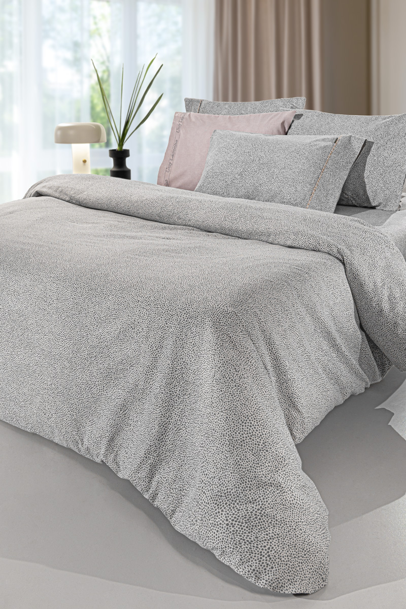 Σεντόνια Φανελένια King Size Guy Laroche (Σετ)  Palma 270X265 Grey