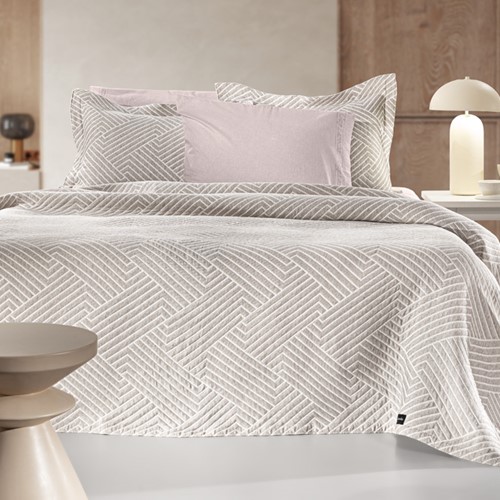 Κουβέρτα Μονή Guy Laroche Lupo 180X260 Beige/ White