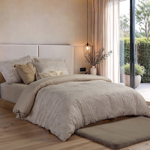 Υπέρδιπλα Σεντόνια Nef-Nef Homeware (Σετ) Βαμβακοσατέν με Λάστιχο Elinda 240Χ270 Εcru