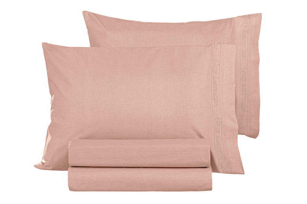 Ζεύγος Μαξιλαροθήκες Guy Laroche  Color Plus 50x70 Coral 