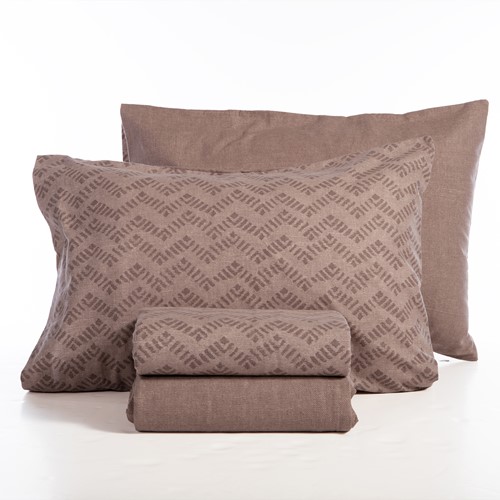 Σεντόνια Φανελένια Μονά Nef-Nef Homeware (Σετ) Otrando 160x260 Mocca