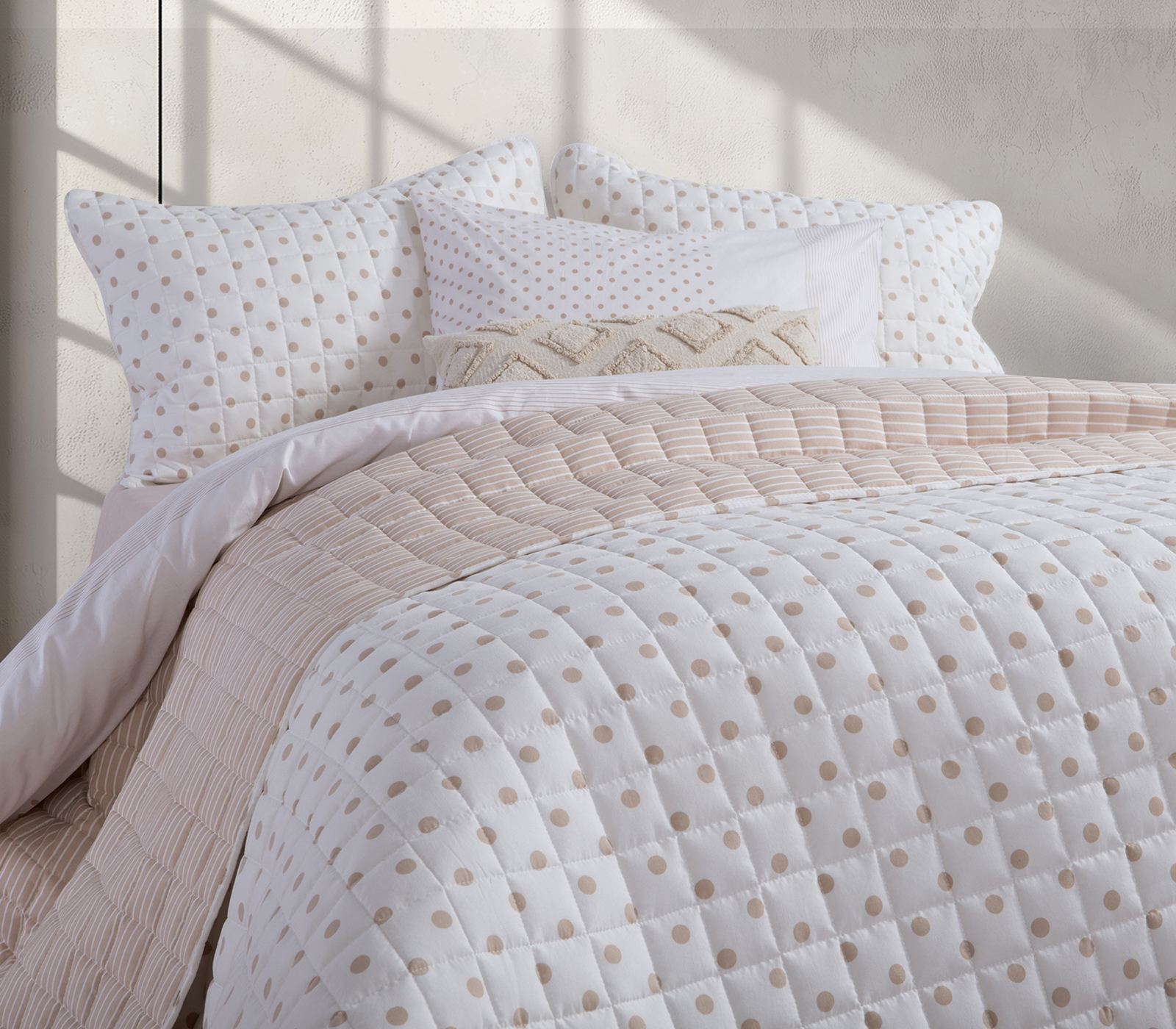 Κουβερλί Μονό Nef-Nef Homeware Donter 180x240 Beige