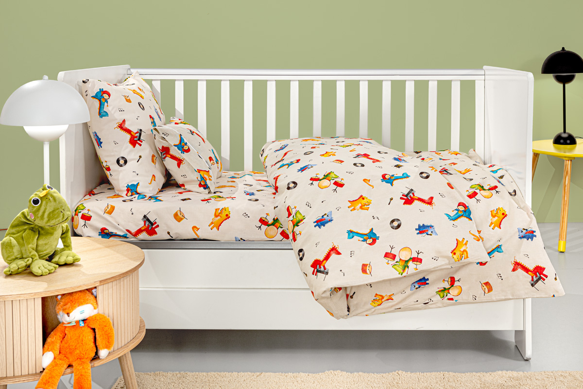 Βρεφικά Σεντόνια Guy Laroche Band Natural 115X170