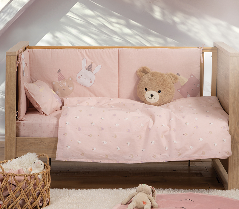 Βρεφικά Σεντόνια Nef-Nef Homeware Special Party Pink