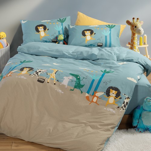 Παιδική Παπλωματοθήκη Nef-Nef Homeware (Σετ) Wild Dance 160Χ240 Blue