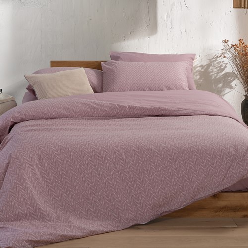 Σεντόνια Μονά Nef-Nef Homeware με λάστιχο 170x270 Suspen Mauve