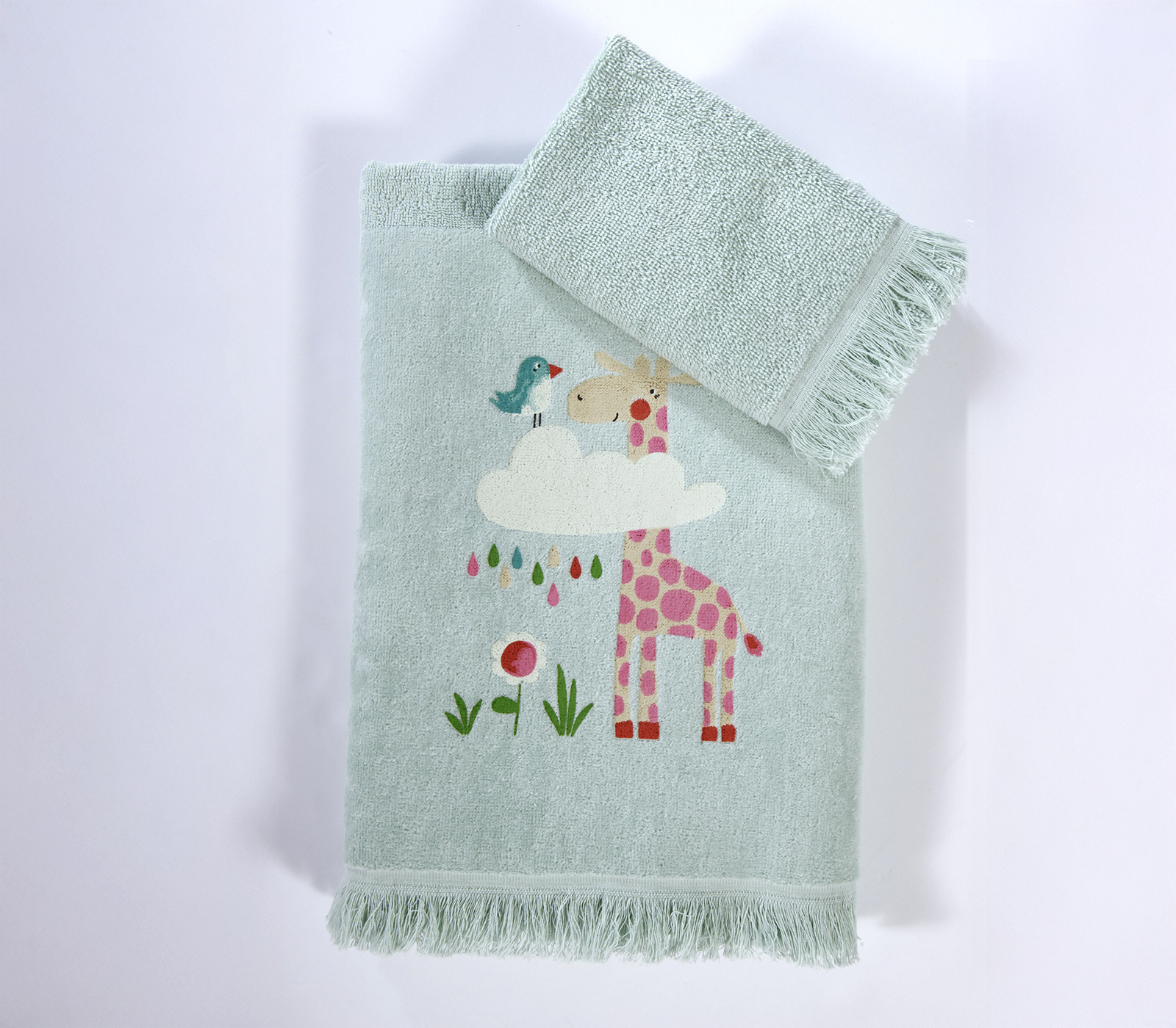 Παιδικές Πετσέτες Nef-Nef Homeware (Σετ)  Sky Is A Zoo Mint