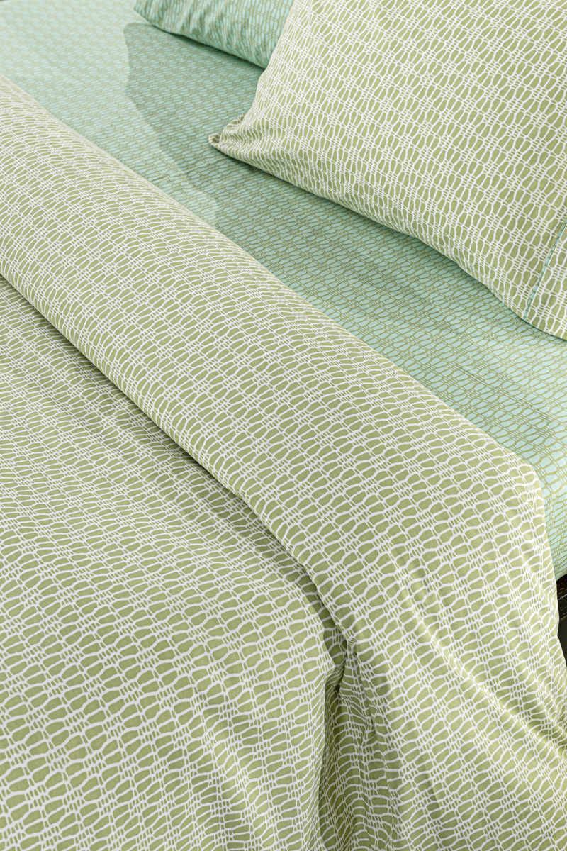 Σεντόνια King Size Guy Laroche Sandy Aloe 170X200+32 Mε Λάστιχο 