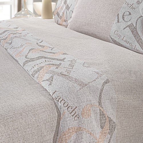 Σεντόνια King Size Guy Laroche Passport Beige 170X200+32 Mε Λάστιχο