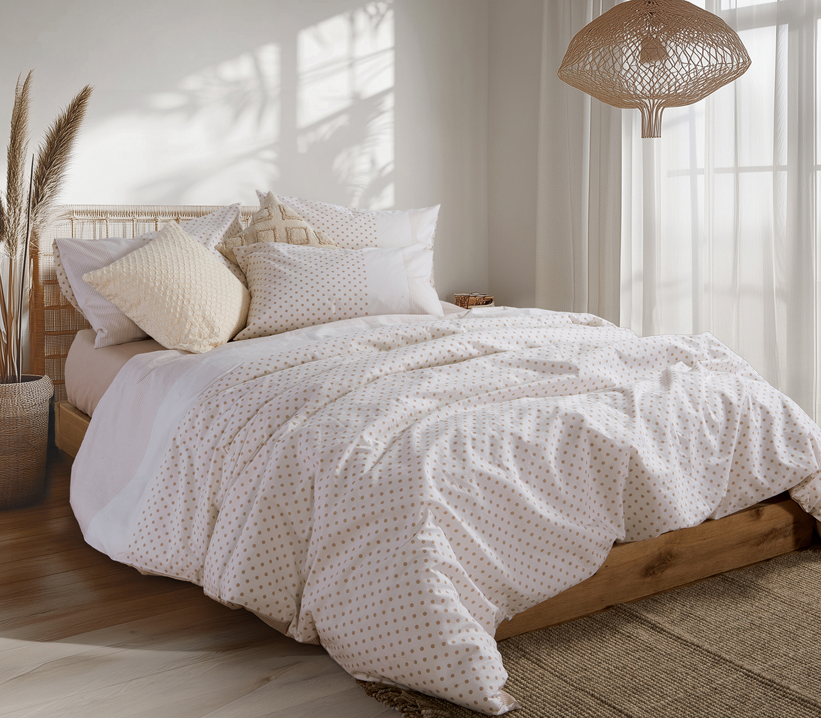 Σεντόνια Υπερδιπλα Nef-Nef Homeware (Σετ) Donter 240Χ270 Beige