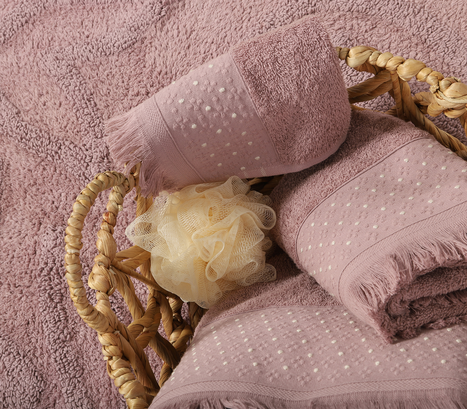 Πετσέτα Σώματος Nef-Nef Homeware Zasmen 70x140 Mauve