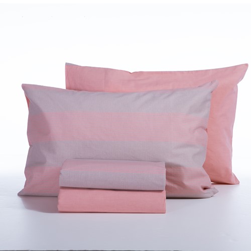 Σεντόνια King Size Nef-Nef Homeware (Σετ) Casual Stripe 270x270 (με λάστιχο) Peach